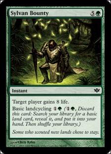 Magic the Gathering: Conflux (Base Set) card 94 Sylvan Bounty