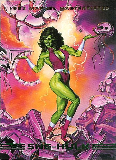 1993 Marvel Masterpieces (Promo) card 30 She-Hulk (Prototype)