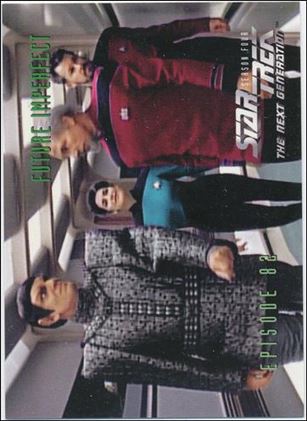 Star Trek: The Next Generation - The Episode Collection Season Four (Base Set) card 344 Future Imperfect, Episode 82B