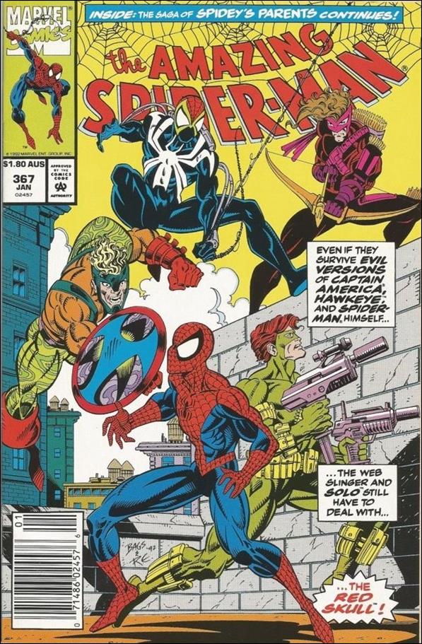 Amazing Spider-Man (1963) issue 367-B Australian Price Cover