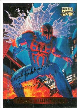 1994 Marvel Masterpieces (Gold-Foil Signature Parallel Base Set) card 116 Spider-Man 2099