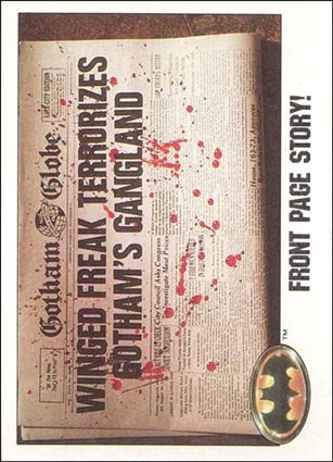 Batman: Series 1 (Base Set) card 38 Front Page Story!