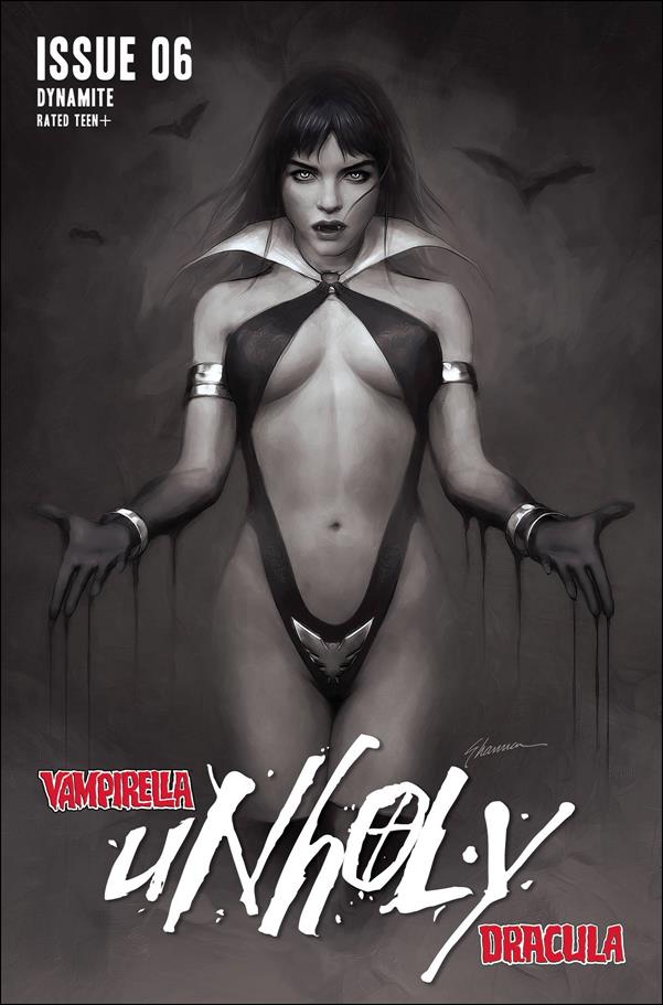 Vampirella/Dracula: Unholy issue 6-O Shannon Maer 1:25 Black & White Cover