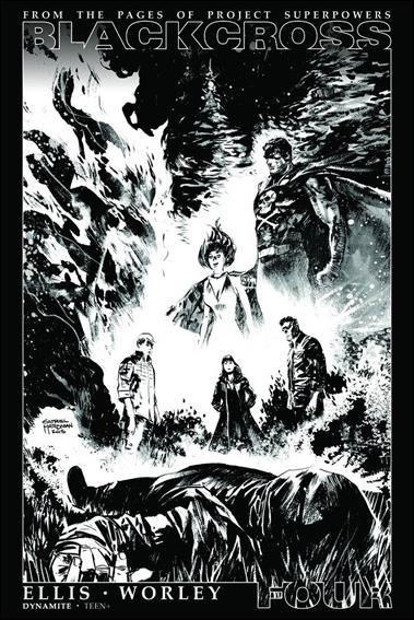 Project Superpowers: Blackcross issue 4-G Gabriel Hardman 1:35 Black & White Cover