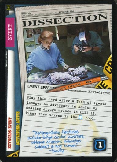 X-Files: The Truth Is Out There (Base Set) card XF97-0277v2 Dissection