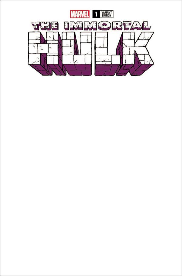 Immortal Hulk issue 1-C Blank/Sketch Cover
