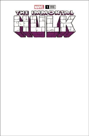 Immortal Hulk issue 1-C Blank/Sketch Cover