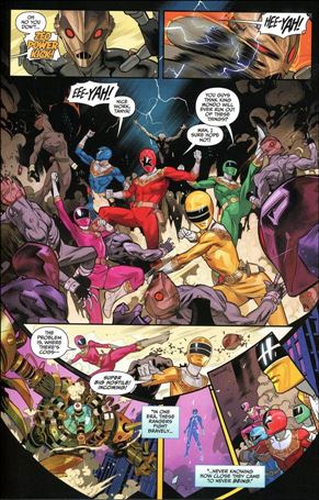 Mighty Morphin Power Rangers issue 43-C Dan Mora Cover