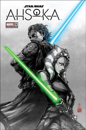 Star Wars: Ahsoka issue 5-E Retailer Exclusive Takashi Okazaki Dress Cover