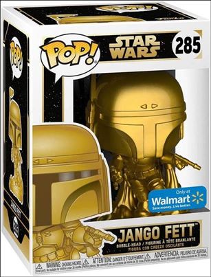 POP! Star Wars figure 285-B Jango Fett (Gold) Walmart Exclusive