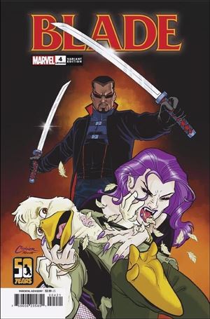 Blade (2023) issue 4-B Amanda Conner Howard the Duck Cover