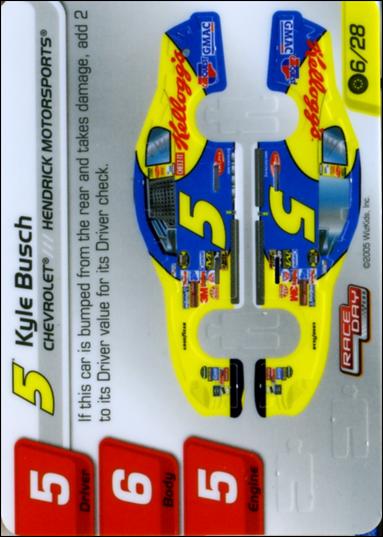 NASCAR Race Day 2005 (Base Set) card 6.1 Kyle Busch