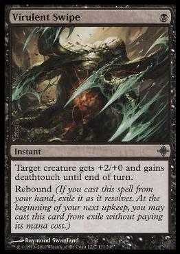 Magic the Gathering: Rise of the Eldrazi (Base Set) card 131 Virulent Swipe