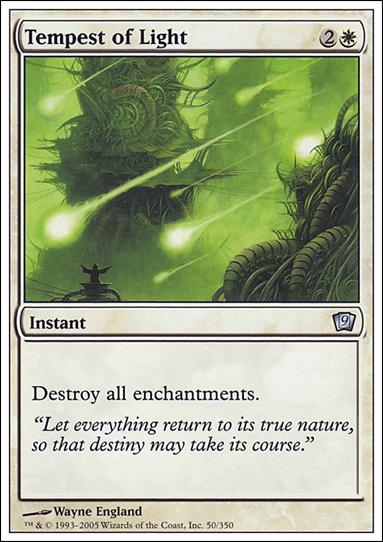 Magic the Gathering: 9th Edition (Base Set) card 50 Tempest of Light