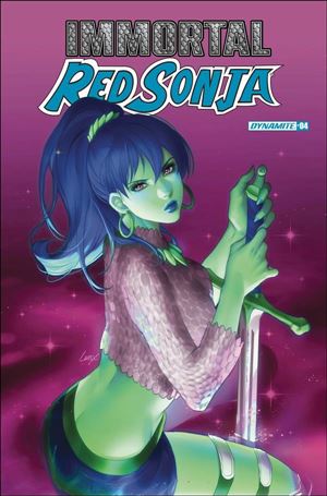 Immortal Red Sonja issue 4-F Leirix Li Ultraviolet Cover