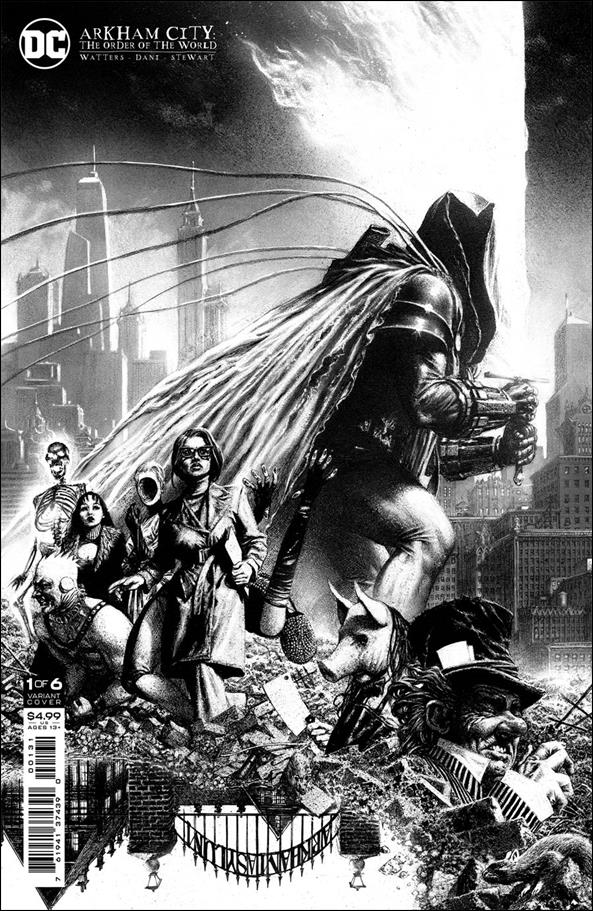 Arkham City: The Order of the World issue 1-C Steve Beach 1:25 Black & White Cardstock Cover