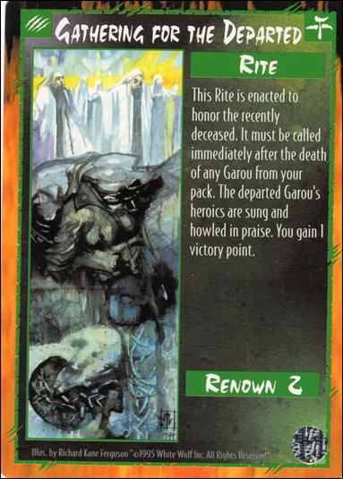 Rage Limited (Base Set) card 102 Gathering for the Departed 
