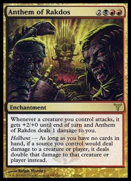 Magic the Gathering: Dissension (Base Set) card 102 Anthem of Rakdos