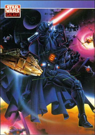 Star Wars Galaxy: Series 1 (Promo) card 0 Darth Vader Box Art