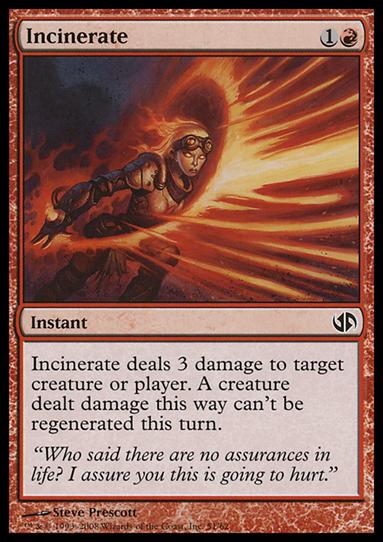 Magic the Gathering: Duel Decks: Jace vs. Chandra (Base Set) card 51 Incinerate
