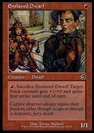 Magic the Gathering: Torment (Base Set) card 96 Enslaved Dwarf