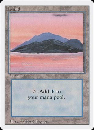 Magic the Gathering: Revised (Base Set) card 293-C Island