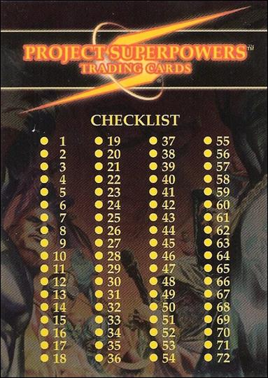 Project Superpowers (Base Set) card 72 Checklist