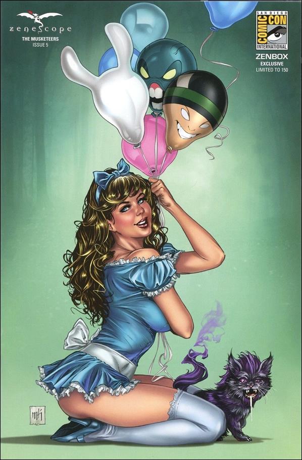 Musketeers issue 5-F Mike Krome SDCC ZenBox Blue Dress Cover 1/150