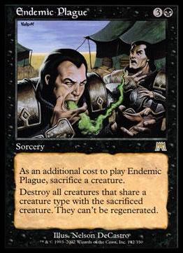 Magic the Gathering: Onslaught (Base Set) card 142 Endemic Plague