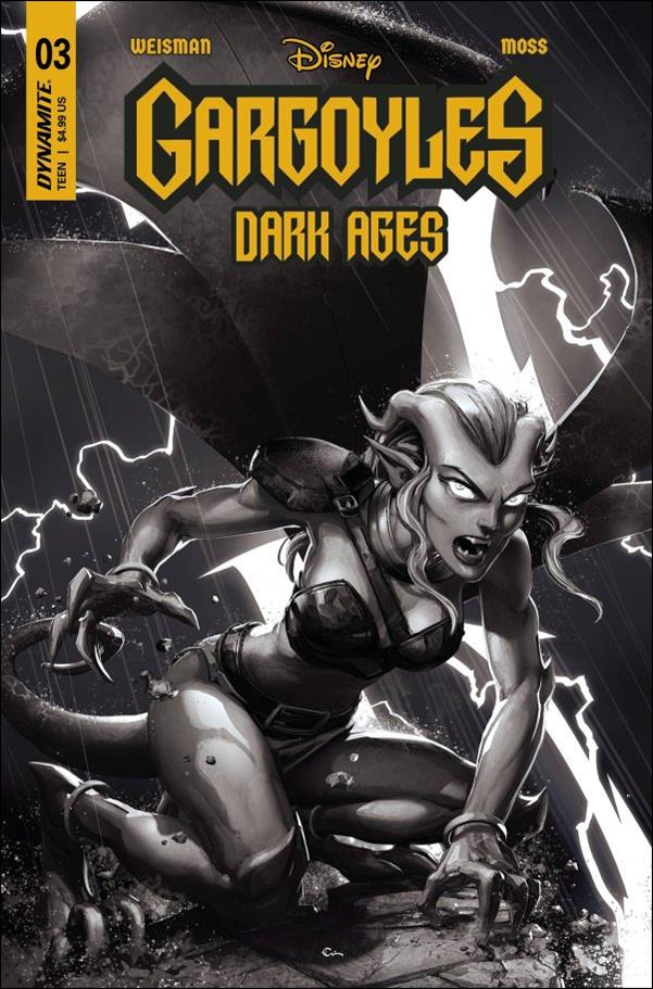 Gargoyles: Dark Ages issue 3-H Clayton Crain 1:15 B&W Cover