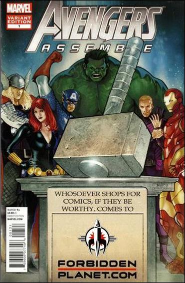 Avengers Assemble (2012) issue 1-MG Forbidden Planet Hammer Time Cover