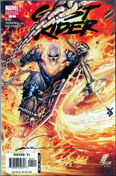 Ghost Rider (2006) issue 1-E DF Marc Silvestri Cover (Signed by Silvestri) 1/28