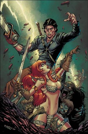 Red Sonja vs. the Army of Darkness issue 4-K Tim Seeley Virgin 1:20 Cover