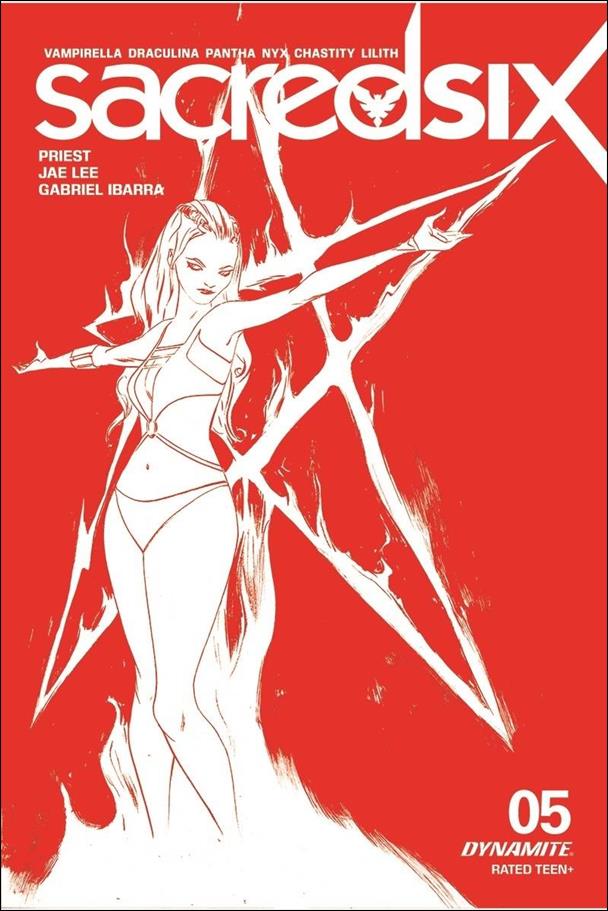 Sacred Six issue 5-I Jae Lee 1:15 Red Cover