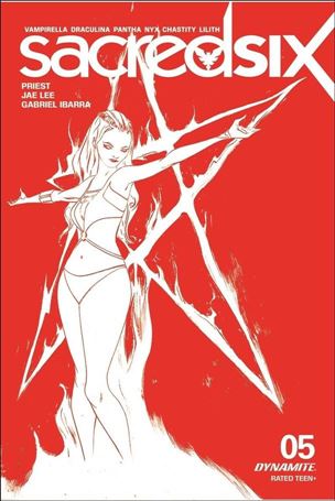 Sacred Six issue 5-I Jae Lee 1:15 Red Cover