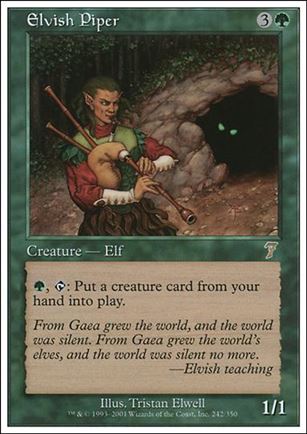 Magic the Gathering: 7th Edition (Base Set) card 242 Elvish Piper