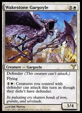 Magic the Gathering: Dissension (Base Set) card 21 Wakestone Gargoyle