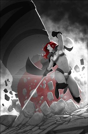 Red Sonja: Black White Red issue 7-F Bob Q 1:7 Virgin Cover