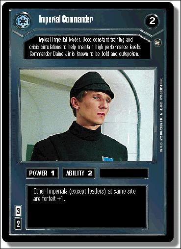 Star Wars: A New Hope Limited (Base Set) card 22 Imperial Commander