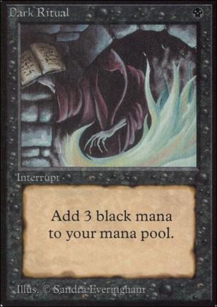 Magic the Gathering: Limited Edition Alpha (Base Set) card 98 Dark Ritual