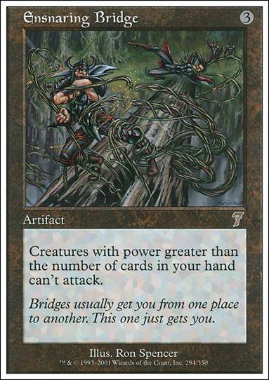Magic the Gathering: 7th Edition (Base Set) card 294 Ensnaring Bridge
