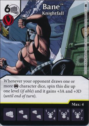 DC Comics Dice Masters Batman card 82 Bane: Knightfall