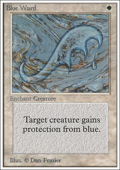 Magic the Gathering: Unlimited (Base Set) card 8 Blue Ward