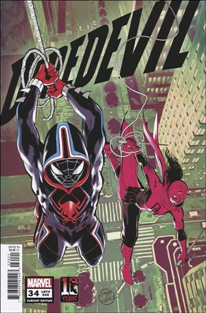 Daredevil (2019) issue 34-C David Lopez Miles Morales 10th Anniversary Cover