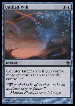 Magic the Gathering: Rise of the Eldrazi (Base Set) card 92 Unified Will