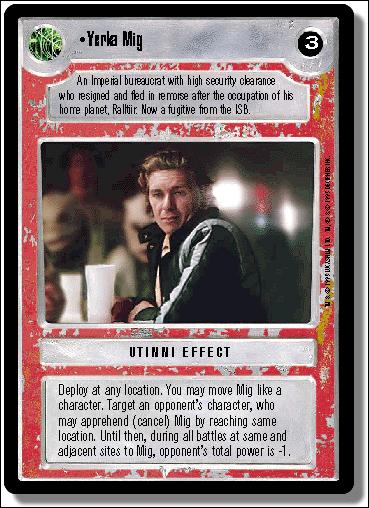Star Wars: Premiere Limited (Base Set) card 231 Yerka Mig