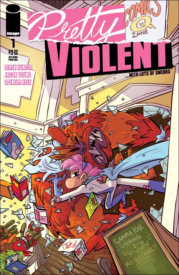 Pretty Violent issue 1-C Derek Hunter Cover (2nd Printing)