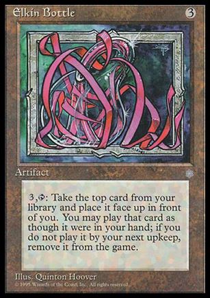 Magic the Gathering: Ice Age (Base Set) card 317 Elkin Bottle