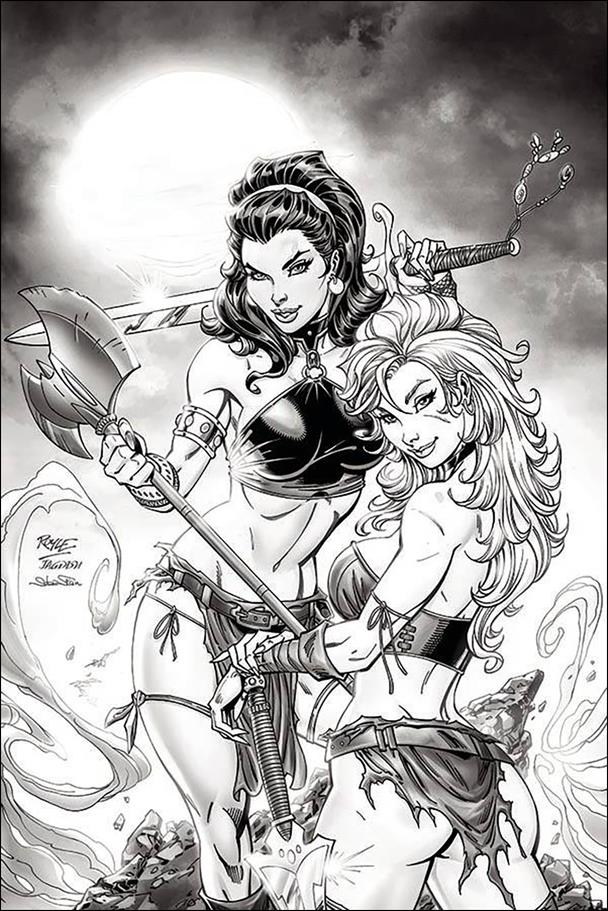 Bêlit & Valeria issue 5-G John Royle 1:30 Black & White Virgin Cover