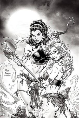 Bêlit & Valeria issue 5-G John Royle 1:30 Black & White Virgin Cover